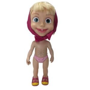 Giggle and Play Masha Doll Shoes Scarf Funny Switch Laughs Talks